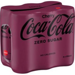 Coca-Cola Cherry Cerise Zero 33cl (pack de 6)