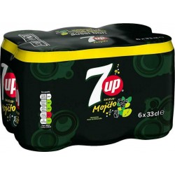 7 Up Boisson gazeuse saveur Mojito 33cl (pack de 6)