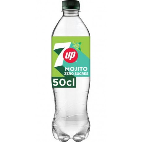 7up Mojito zero sucres 50cl (pack de 24 bouteilles)