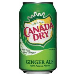 Canada Dry Ginger Ale 33cl (pack de 4 packs de 6 soit 24 canettes)