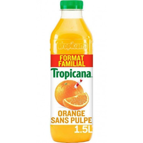 Tropicana Jus d'Orange sans pulpe 1,5L
