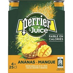 Perrier Juice Ananas & Mangue 25cl (pack de 4)