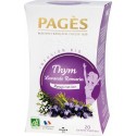 Pages Infusion Respiration Thym Lavande Romarin Bio 20 sachets (lot de 3 boîtes)