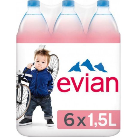 Evian 1,5L (pack de 6)
