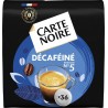 CARTE NOIRE Café dosettes Décaféiné n°5 compatibles Senseo (36 dosettes)