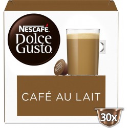 Nescafé DOLCE GUSTO Café capsules Dolce Gusto Café au Lait x30