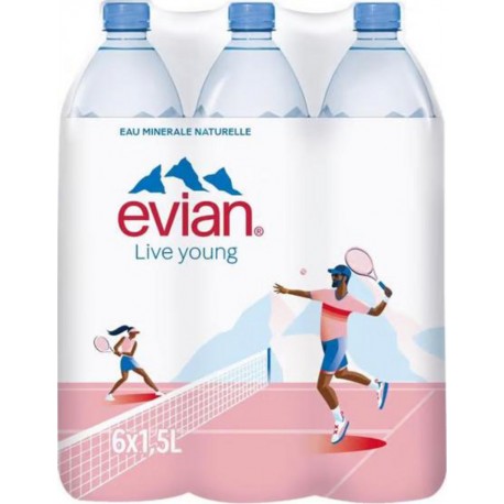 Evian 1,5L (pack de 6)
