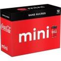Coca-Cola Soda à base de cola sans sucres - Frigo pack 12 x 15 cl (pack de 12)