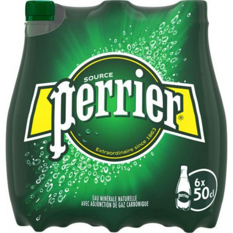 Perrier 50cl (lot de 4 packs de 6 soit 24 bouteilles)