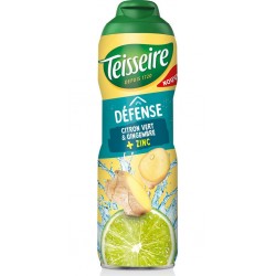 TEISSEIRE Sirop Défense Citron Vert Gingembre 60cL